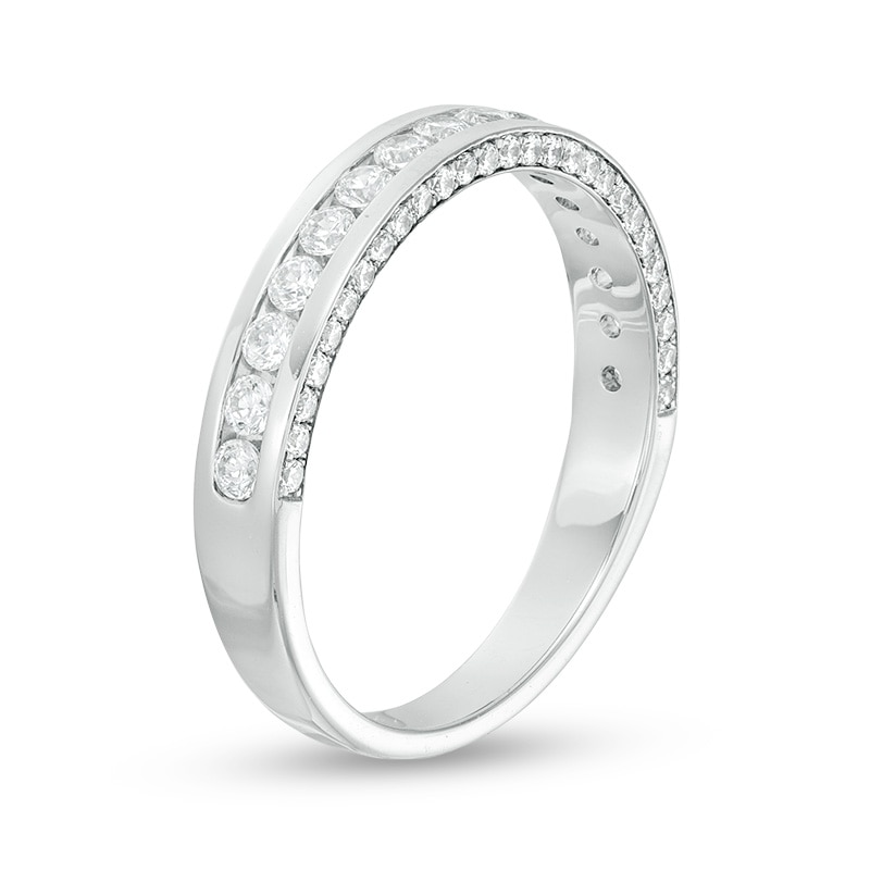 Main Image 2 of Previously Owned - 1/2 CT. T.W. Diamond Anniversary Band in 14K White Gold