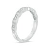 Thumbnail Image 1 of Previously Owned - 1/3 CT. T.W. Diamond Wave Vintage-Style Anniversary Band in 10K White Gold