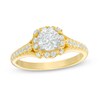 Thumbnail Image 1 of Previously Owned - 1 CT. T.W. Diamond Flower Frame Engagement Ring in 14K Gold