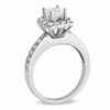 Thumbnail Image 1 of Previously Owned - 5/8 CT. T.W. Princess-Cut Diamond Frame Vintage-Style Engagement Ring in 14K White Gold