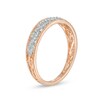 Thumbnail Image 2 of Previously Owned - 1/15 CT. T.W. Diamond Open Twist Vintage-Style Anniversary Band in 10K Rose Gold