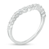 Previously Owned - 1/4 CT. T.W. Diamond Contour Anniversary Band in 14K White Gold