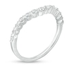 Thumbnail Image 3 of Previously Owned - 1/4 CT. T.W. Diamond Contour Anniversary Band in 14K White Gold