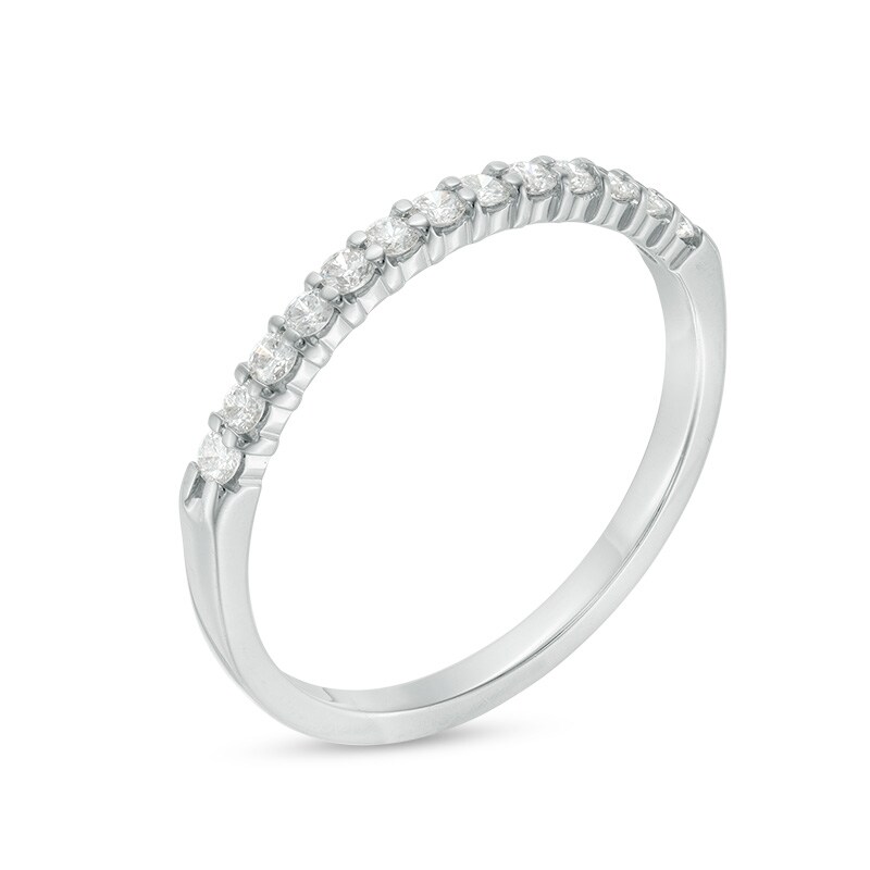 Main Image 2 of Previously Owned - 1/4 CT. T.W. Diamond Band in 14K White Gold