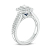 Thumbnail Image 2 of Previously Owned - Vera Wang Love Collection 1 CT. T.W. Emerald-Cut Diamond Frame Engagement Ring in 14K White Gold