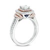 Thumbnail Image 2 of Previously Owned - Vera Wang Love Collection 1-1/5 CT. T.W. Princess-Cut Diamond Engagement Ring in 14K Two-Tone Gold