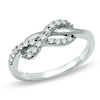 Thumbnail Image 0 of Previously Owned - 1/4 CT. T.W. Diamond Infinity Ring in 10K White Gold