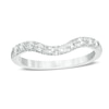 Thumbnail Image 1 of Previously Owned - Love's Destiny by Zales 1/3 CT. T.W. Diamond Contour Wedding Band in 14K White Gold (I/I1)