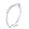 Thumbnail Image 2 of Previously Owned - Love's Destiny by Zales 1/3 CT. T.W. Diamond Contour Wedding Band in 14K White Gold (I/I1)