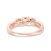 Thumbnail Image 2 of Previously Owned - 1/4 CT. T.W. Diamond Past Present Future® Engagement Ring in 10K Rose Gold