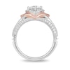 Thumbnail Image 3 of Previously Owned - Enchanted Disney Aurora 1 CT. T.W. Diamond Tri-Sides Engagement Ring in 14K Two-Tone Gold