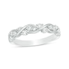 Thumbnail Image 0 of Previously Owned - 3/8 CT. T.W. Diamond Twist Braid Band in 10K White Gold