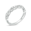 Thumbnail Image 1 of Previously Owned - 3/8 CT. T.W. Diamond Twist Braid Band in 10K White Gold