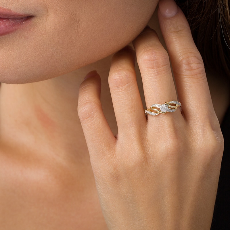 Main Image 2 of Previously Owned - 1/5 CT. T.W. Composite Diamond Ring in 10K Gold