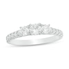 Thumbnail Image 1 of Previously Owned - 1 CT. T.W. Diamond Past Present Future® Engagement Ring in 10K White Gold