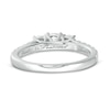 Thumbnail Image 4 of Previously Owned - 1 CT. T.W. Diamond Past Present Future® Engagement Ring in 10K White Gold