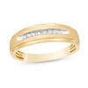 Thumbnail Image 0 of Previously Owned - Men's 1/10 CT. T.W. Diamond Wedding Band in 10K Gold