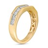 Thumbnail Image 3 of Previously Owned - Men's 1/10 CT. T.W. Diamond Wedding Band in 10K Gold