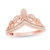 Thumbnail Image 1 of Previously Owned - Cherished Promise Collection™ 1/8 CT. T.W. Diamond Vine and Petal Tiara Promise Ring