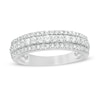 Thumbnail Image 1 of Previously Owned 1/2 CT. T.W. Diamond Multi-Row Band in 10K White Gold