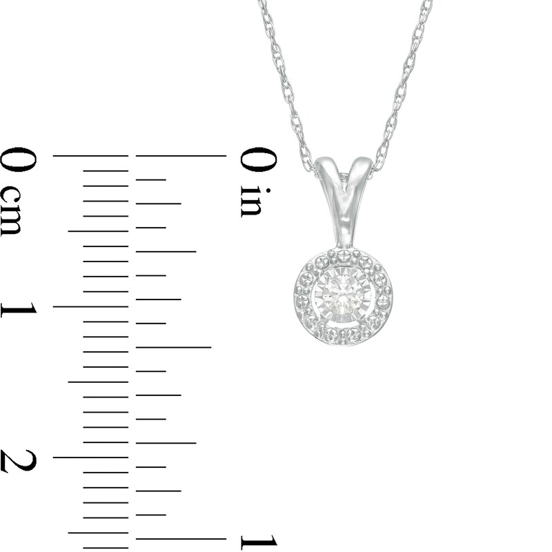 Previously Owned - 1/5 CT. T.W. Diamond Frame Pendant and Earrings Set in Sterling Silver