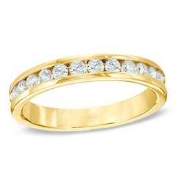 Previously Owned - 1/2 CT. T.W. Diamond Channel Band in 14K Gold
