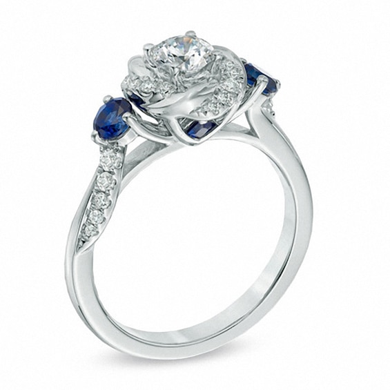 Wang Love Collection Vera Wang Blue Sapphire Wedding Ring Vera - Main Image
