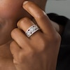 Thumbnail Image 3 of Previously Owned - 1/2 CT. T.W. Diamond Geometric Ring in 10K White Gold