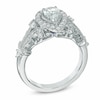 Thumbnail Image 2 of Previously Owned - Vera Wang Love Collection 1 CT. T.W. Pear-Shaped Diamond Frame Engagement Ring in 14K White Gold