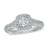 Thumbnail Image 1 of Previously Owned - Vera Wang Love Collection 3/4 CT. T.W. Diamond Frame Engagement Ring in 14K White Gold