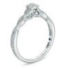 Thumbnail Image 2 of Previously Owned - Cherished Promise Collection™ 1/20 CT. T.W. Diamond Cluster Twist Shank Ring in Sterling Silver