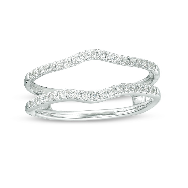 Main Image 1 of Previously Owned - 1/4 CT. T.W. Diamond Contour Solitaire Enhancer in 14K White Gold