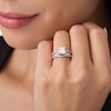 Thumbnail Image 3 of Previously Owned - 1/4 CT. T.W. Diamond Contour Solitaire Enhancer in 14K White Gold