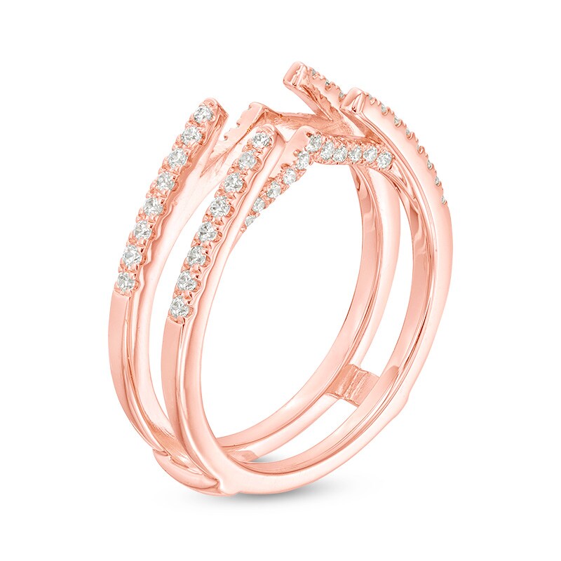 Main Image 2 of Previously Owned - 1/3 CT. T.W. Diamond Solitaire Enhancer in 14K Rose Gold