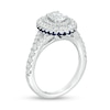 Thumbnail Image 2 of Previously Owned - Vera Wang Love Collection 1-1/5 CT. T.W. Oval Diamond Frame Engagement Ring in 14K White Gold