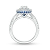 Thumbnail Image 3 of Previously Owned - Vera Wang Love Collection 1-1/5 CT. T.W. Oval Diamond Frame Engagement Ring in 14K White Gold