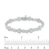 Thumbnail Image 2 of Previously Owned - 1/4 CT. T.W. Diamond Alternating Infinity and Circle Link Bracelet in Sterling Silver - 7.25&quot;