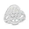 Thumbnail Image 1 of Previously Owned - 1 CT. T.W. Composite Diamond Bypass Ring in Sterling Silver