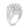 Thumbnail Image 2 of Previously Owned - 1 CT. T.W. Composite Diamond Bypass Ring in Sterling Silver