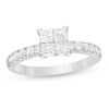 Thumbnail Image 0 of Previously Owned - 1 CT. T.W. Quad Princess-Cut Diamond Engagement Ring in 14K White Gold