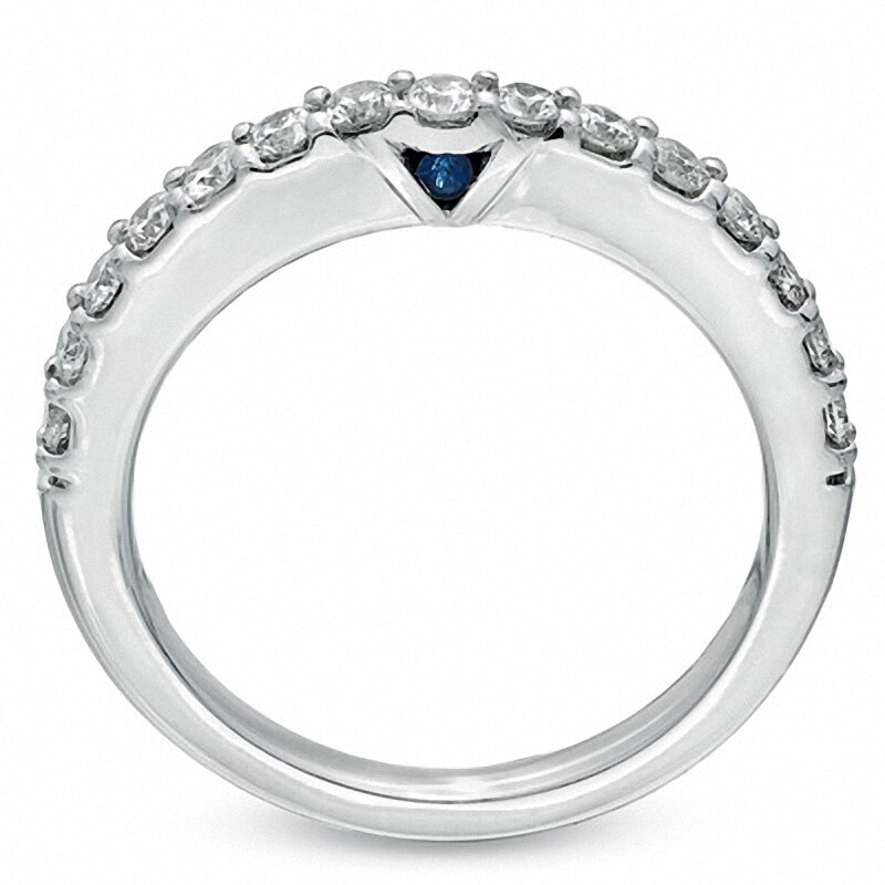 Previously Owned - Vera Wang Love Collection 1/2 CT. T.W. Diamond Band in 14K White Gold