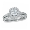 Thumbnail Image 0 of Previously Owned - 1-3/4 CT. T.W. Diamond Framed Bridal Set in 14K White Gold