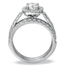 Thumbnail Image 1 of Previously Owned - 1-3/4 CT. T.W. Diamond Framed Bridal Set in 14K White Gold