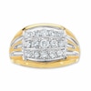 Thumbnail Image 1 of Previously Owned - Men's 1 CT. T.W. Diamond Three Row Ring in 10K Two-Tone Gold