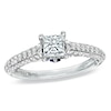 Thumbnail Image 1 of Previously Owned - Vera Wang Love Collection 1 CT. T.W. Princess-Cut Diamond Engagement Ring in 14K White Gold