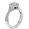 Thumbnail Image 3 of Previously Owned - Vera Wang Love Collection 1-1/3 CT. T.W. Cushion-Cut Diamond Twist Engagement Ring in 14K White Gold