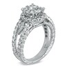 Thumbnail Image 2 of Previously Owned - 1 CT. T.W. Diamond Cluster Split Shank Engagement Ring in 14K White Gold