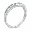 Thumbnail Image 1 of Previously Owned - 1/2 CT. T.W. Diamond Channel-Set Contour Wedding Band in 14K White Gold