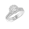 Thumbnail Image 1 of Previously Owned - 1-1/6 CT. T.W. Diamond Frame Bridal Set in 14K White Gold