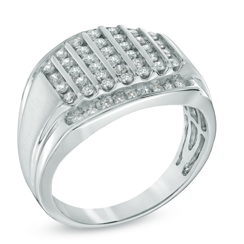 Main Image 2 of Previously Owned - Men's 3/4 CT. T.W. Diamond Ring in 10K White Gold